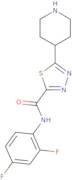 N-(2,4-Difluorophenyl)-5-piperidin-4-yl-1,3,4-thiadiazole-2-carboxamide