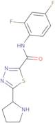 N-(2,4-Difluorophenyl)-5-pyrrolidin-2-yl-1,3,4-thiadiazole-2-carboxamide