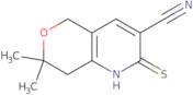 7,7-Dimethyl-2-thioxo-1,5,7,8-tetrahydro-2H-pyrano[4,3-b]pyridine-3-carbonitrile
