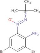 [2,4-Dibromo-6-(tert-butyl-NNO-azoxy)phenyl]amine