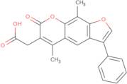 (5,9-Dimethyl-7-oxo-3-phenyl-7H-furo[3,2-g]chromen-6-yl)acetic acid