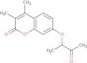 3,4-Dimethyl-7-(1-methyl-2-oxopropoxy)-2H-chromen-2-one