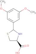 (4S)-2-(3,5-Dimethoxyphenyl)-1,3-thiazolidine-4-carboxylic acid