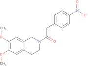 6,7-Dimethoxy-2-[(4-nitrophenyl)acetyl]-1,2,3,4-tetrahydroisoquinoline