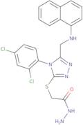 2-({4-(2,4-Dichlorophenyl)-5-[(1-naphthylamino)methyl]-4H-1,2,4-triazol-3-yl}thio)acetohydrazide