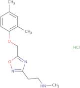 (2-{5-[(2,4-Dimethylphenoxy)methyl]-1,2,4-oxadiazol-3-yl}ethyl)methylamine hydrochloride