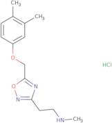 (2-{5-[(3,4-Dimethylphenoxy)methyl]-1,2,4-oxadiazol-3-yl}ethyl)methylamine hydrochloride