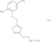 (2-{5-[(2,5-Dimethylphenoxy)methyl]-1,2,4-oxadiazol-3-yl}ethyl)methylamine hydrochloride