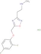 (2-{5-[(2,4-Difluorophenoxy)methyl]-1,2,4-oxadiazol-3-yl}ethyl)methylamine hydrochloride
