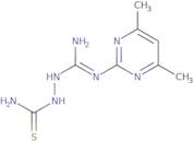 2-[[(4,6-Dimethylpyrimidin-2-yl)amino](imino)methyl]hydrazinecarbothioamide