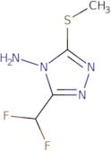 3-(Difluoromethyl)-5-(methylthio)-4H-1,2,4-triazol-4-amine