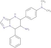 5-[4-(Dimethylamino)phenyl]-7-phenyl-4,5,6,7-tetrahydro[1,2,4]triazolo[1,5-a]pyrimidin-6-amine