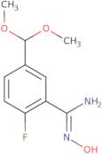 5-(Dimethoxymethyl)-2-fluoro-N'-hydroxybenzenecarboximidamide