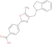 4-[4-(2,3-Dihydro-1H-indol-1-ylmethyl)-5-methyl-1,3-oxazol-2-yl]benzoic acid