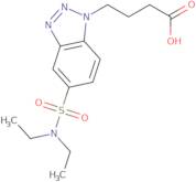 4-{5-[(Diethylamino)sulfonyl]-1H-1,2,3-benzotriazol-1-yl}butanoic acid