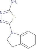 5-(2,3-Dihydro-1H-indol-1-yl)-1,3,4-thiadiazol-2-amine