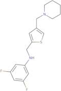 (3,5-Difluorophenyl){[4-(piperidin-1-ylmethyl)-2-thienyl]methyl}amine