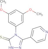 4-(3,5-Dimethoxyphenyl)-5-pyridin-4-yl-4H-1,2,4-triazole-3-thiol