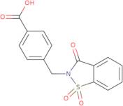 4-[(1,1-Dioxido-3-oxo-1,2-benzisothiazol-2(3H)-yl)methyl]benzoic acid