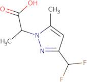 2-[3-(Difluoromethyl)-5-methyl-1H-pyrazol-1-yl]propanoic acid