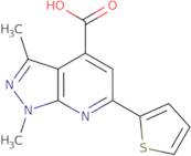 1,3-Dimethyl-6-(2-thienyl)-1H-pyrazolo[3,4-b]pyridine-4-carboxylic acid