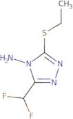 3-(Difluoromethyl)-5-(ethylthio)-4H-1,2,4-triazol-4-amine