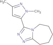 3-(1,3-Dimethyl-1H-pyrazol-5-yl)-6,7,8,9-tetrahydro-5H-[1,2,4]triazolo[4,3-a]azepine