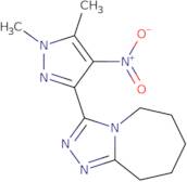 3-(1,5-Dimethyl-4-nitro-1H-pyrazol-3-yl)-6,7,8,9-tetrahydro-5H-[1,2,4]triazolo[4,3-a]azepine