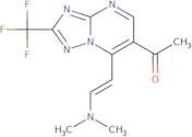1-[7-[(E)-2-(Dimethylamino)vinyl]-2-(trifluoromethyl)[1,2,4]triazolo[1,5-a]pyrimidin-6-yl]ethanone