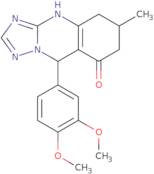 9-(3,4-Dimethoxyphenyl)-6-methyl-5,6,7,9-tetrahydro[1,2,4]triazolo[5,1-b]quinazolin-8(4H)-one