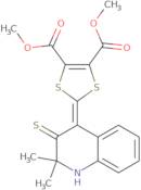 Dimethyl 2-(2,2-dimethyl-3-thioxo-2,3-dihydroquinolin-4(1H)-ylidene)-1,3-dithiole-4,5-dicarboxylate