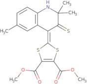 Dimethyl 2-(2,2,6-trimethyl-3-thioxo-2,3-dihydroquinolin-4(1H)-ylidene)-1,3-dithiole-4,5-dicarbo...