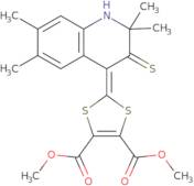 Dimethyl 2-(2,2,6,7-tetramethyl-3-thioxo-2,3-dihydroquinolin-4(1H)-ylidene)-1,3-dithiole-4,5-dic...