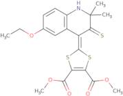 Dimethyl 2-(6-ethoxy-2,2-dimethyl-3-thioxo-2,3-dihydroquinolin-4(1H)-ylidene)-1,3-dithiole-4,5-dic…