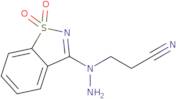 3-[1-(1,1-Dioxido-1,2-benzisothiazol-3-yl)hydrazino]propanenitrile