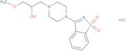 1-[4-(1,1-Dioxido-1,2-benzisothiazol-3-yl)piperazin-1-yl]-3-methoxypropan-2-ol hydrochloride