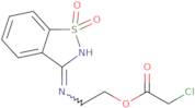 2-[(1,1-Dioxido-1,2-benzisothiazol-3-yl)amino]ethyl chloroacetate