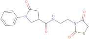 N-[2-(2,4-Dioxo-1,3-thiazolidin-3-yl)ethyl]-5-oxo-1-phenylpyrrolidine-3-carboxamide