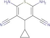 2,6-Diamino-4-cyclopropyl-4H-thiopyran-3,5-dicarbonitrile