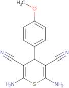 2,6-Diamino-4-(4-methoxyphenyl)-4H-thiopyran-3,5-dicarbonitrile