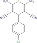 2,6-Diamino-4-(4-chlorophenyl)-4H-thiopyran-3,5-dicarbonitrile