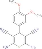 2,6-Diamino-4-(3,4-dimethoxyphenyl)-4H-thiopyran-3,5-dicarbonitrile