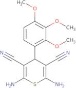 2,6-Diamino-4-(2,3,4-trimethoxyphenyl)-4H-thiopyran-3,5-dicarbonitrile