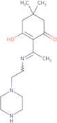 5,5-Dimethyl-2-{1-[(2-piperazin-1-ylethyl)amino]ethylidene}cyclohexane-1,3-dione