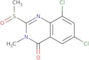 6,8-Dichloro-3-methyl-2-(methylsulfinyl)quinazolin-4(3H)-one