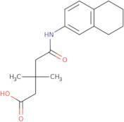 3,3-Dimethyl-5-oxo-5-(5,6,7,8-tetrahydronaphthalen-2-ylamino)pentanoic acid