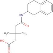 3,3-Dimethyl-5-oxo-5-(1,2,3,4-tetrahydronaphthalen-2-ylamino)pentanoic acid