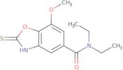 N,N-Diethyl-2-mercapto-7-methoxy-1,3-benzoxazole-5-carboxamide