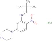 N-(2,2-Dimethylpropyl)-2-nitro-5-piperazin-1-ylaniline hydrochloride