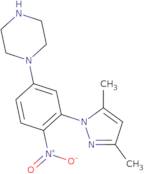 1-[3-(3,5-Dimethyl-1H-pyrazol-1-yl)-4-nitrophenyl]piperazine